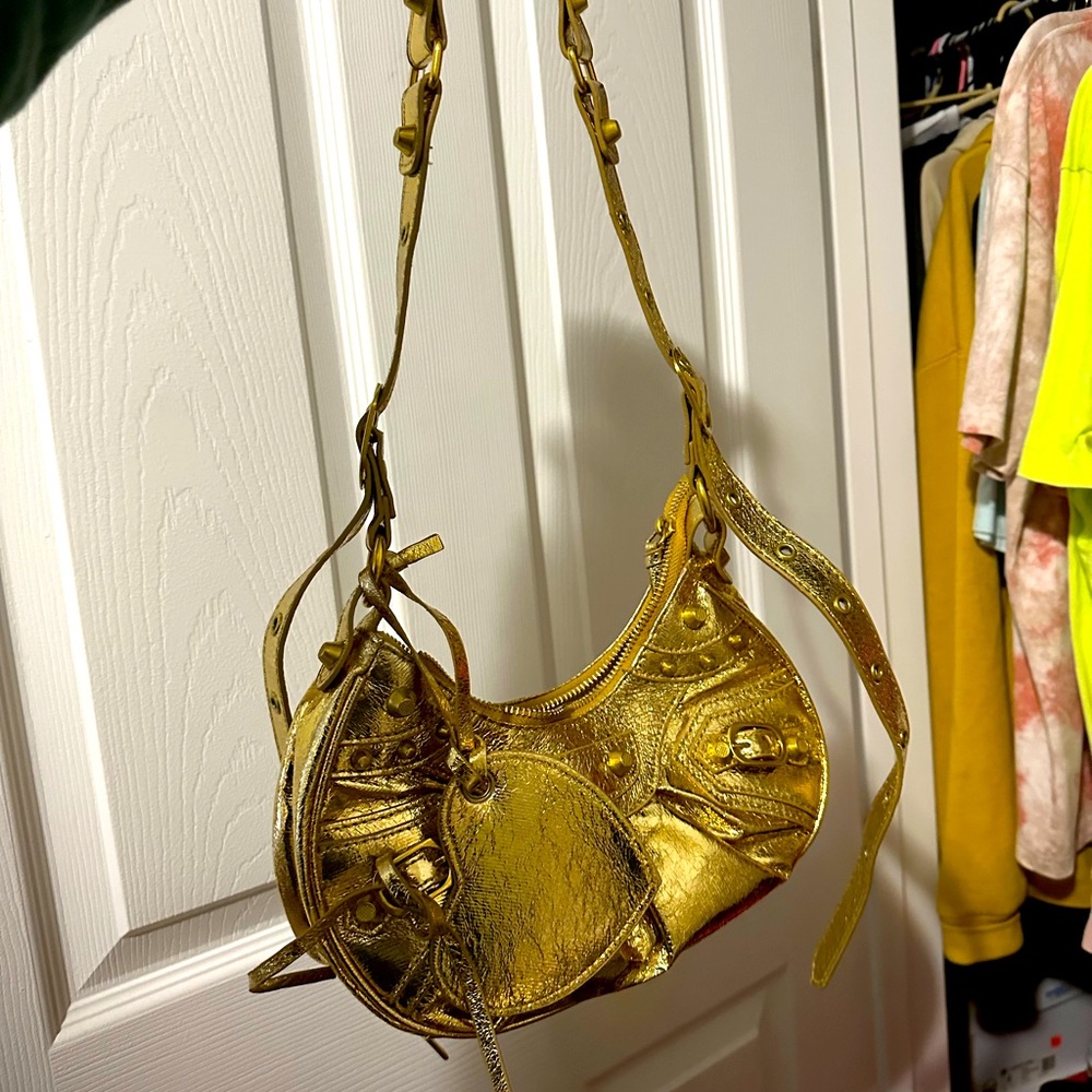 Gold trendy purse